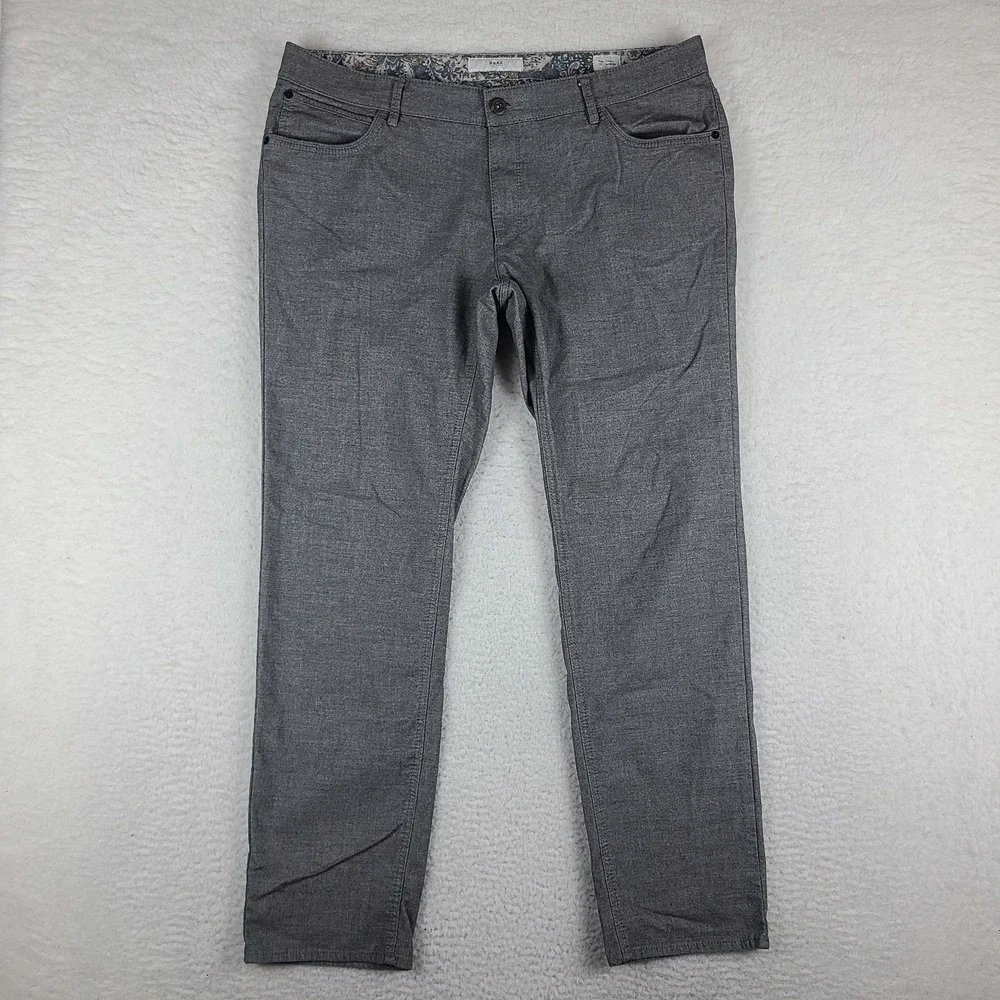 BRAX Pants Mens 40x32 Gray Chuck Modern Fit Trousers‎ Dress Slacks